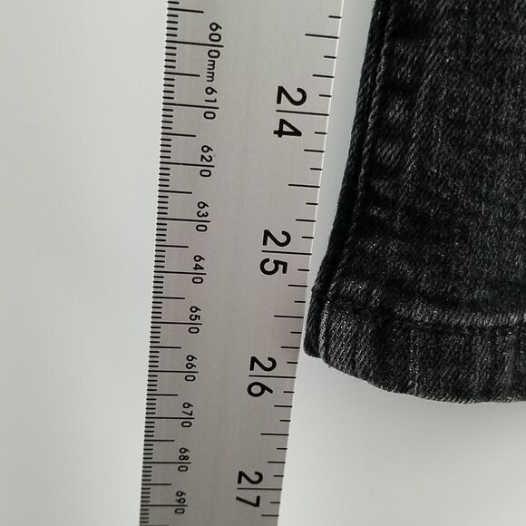 No Fear Jeans Boys Size 12 Youth Black Denim Skinny Waist Button Distressed - Picture 10 of 14